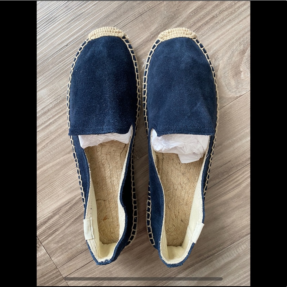 BRAND NEW Blue Soludos size 8
